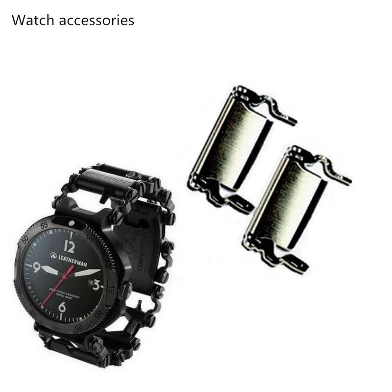 LEATHERMAN Watch Link Buckle Stainless Steel Multifunction Tool Outdoor Sports Bracelet Accessories for Men Adjustable Buckle