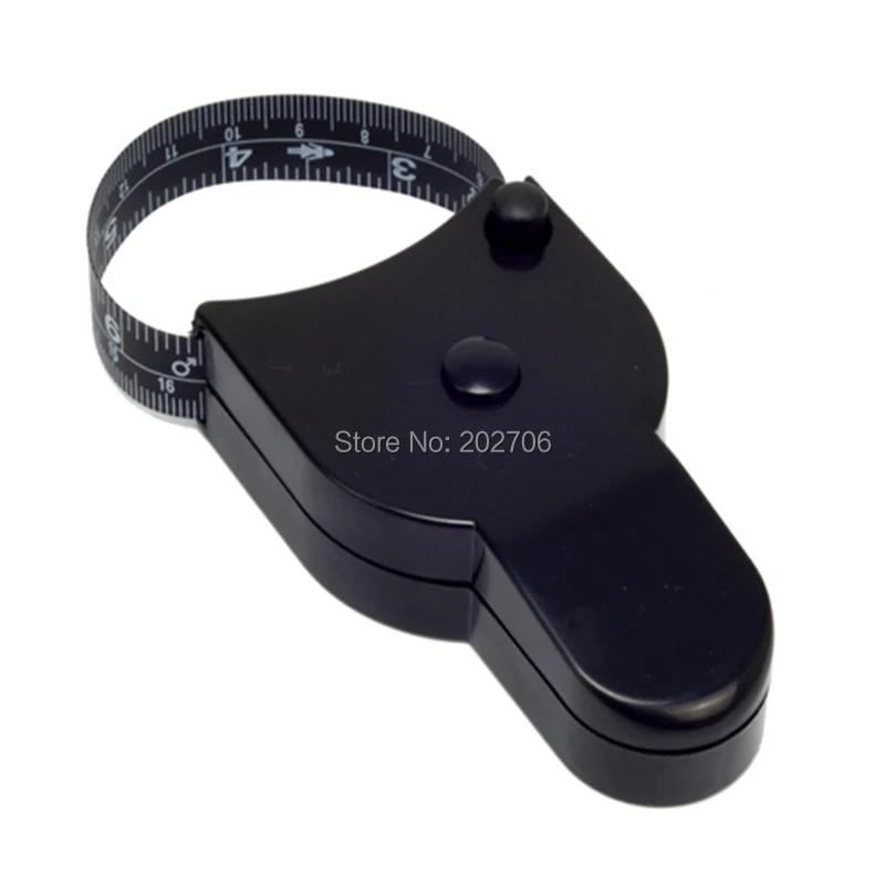 Black color Skinfold Caliper Body Fat Caliper, Tape Measure + Men's & Women's Chart