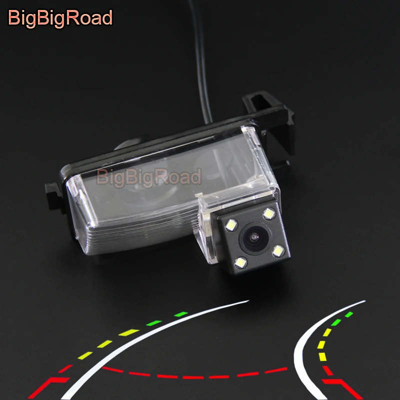 BigBigRoad Car Intelligent Dynamic Trajectory Tracks Backup Rear View Camera For Infiniti G25 Q40 V36 2015 / Q60 V36 2014 2015