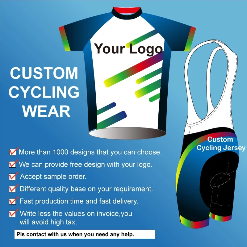 OEM Printing Custom Service Cycling Wear Club Men Bike Wear Custom Bicycle Clothes Free Design Cycling Clothing With Your Logo