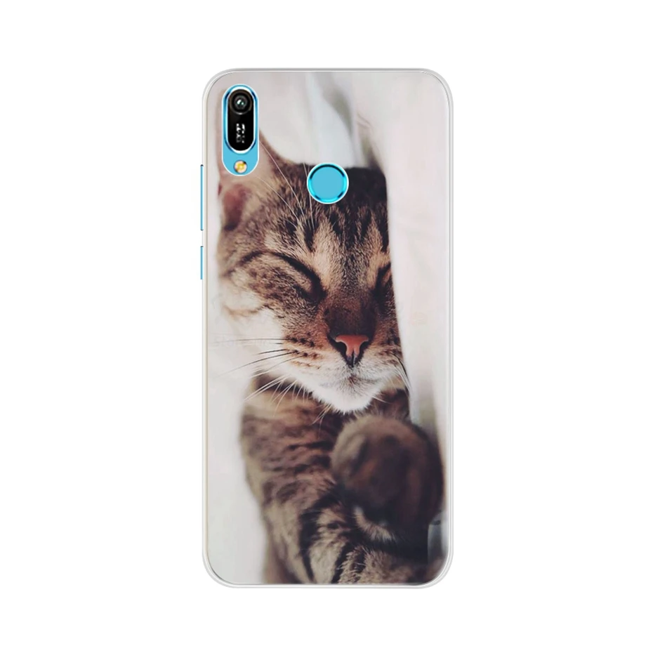 for Huawei Y6 2019 Case Huawei Y6 2019 Silicone Cover Soft Phone Case For Huawei Y6 2019 MRD-LX1 MRD-LX1F Y6 Prime Pro 2019 Case