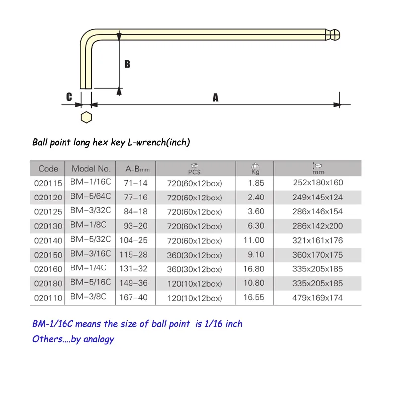 Jetech 1-piece long arm 1/16\