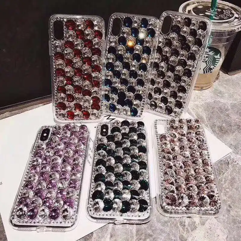 

LaMaDiaa-Bling Rhinestone Phone Case Cover, Luxury Diamond ,For Xiaomi Redmi 9A, 9C, Note8, 9Pro, Note9, Note10, 10S, Note 11