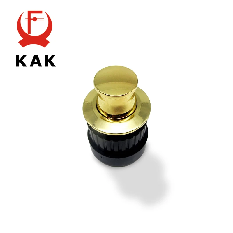 KAK Embedded Furniture Handles Knobs Telescopic Spring Shake Knobs Invisible Hidden Classical Light Pull Tatami Cabinet Handle