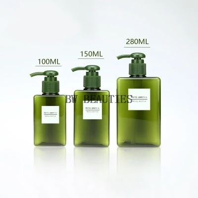 500 Pcs/Lot  Hight Quality 100ml Square Pump Emulsion Bottle Small Sample Bottle Cream Lotion Cosmetic Container