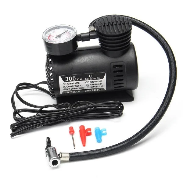 

Portable Mini Air Compressor Vehicle Electric Tire Inflator Pump 12V 300 PSI