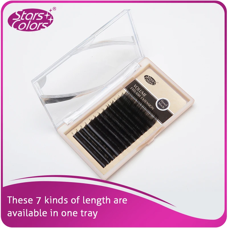 5 boxes/lot B/C/D Curl Mix Size False Volume Eyelash single super soft 0.05mm Thickness Makeup Eyelash Cilia Extention