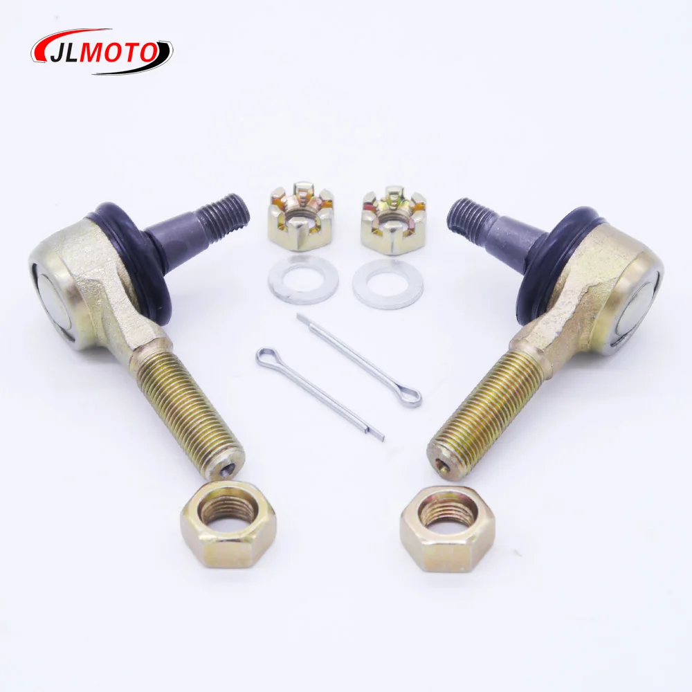 1 Pair M12 LH&RH Hand Thread Steering Tie Rod End Fit For Kawasaki KFX450R Suzuki R450 Yamaha Raptor YFZ450R YFM700 660 SF 500x6