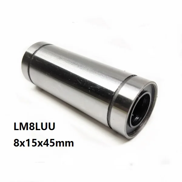 

500pcs/lot LM8LUU 45mm Long type linear bearings Linear ball bushings for 8mm shaft 3d printer parts guide 8*15*45mm