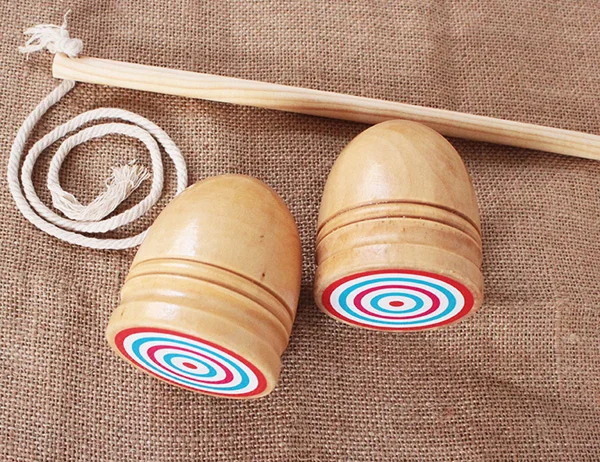 

Wholesale 10pc/lot lash kids classic wooden spinning top xmas gifts party favors kindergarten school carnival give a way