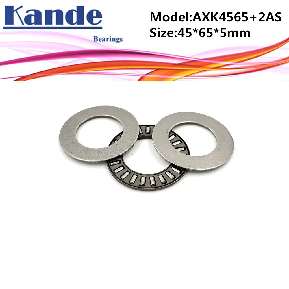 

AXK4565 + 2AS 1PC Thrust Needle Roller Bearing With Two AS4565 Washers 45*65*5 mm Plane Thrust Needle Roller Bearing