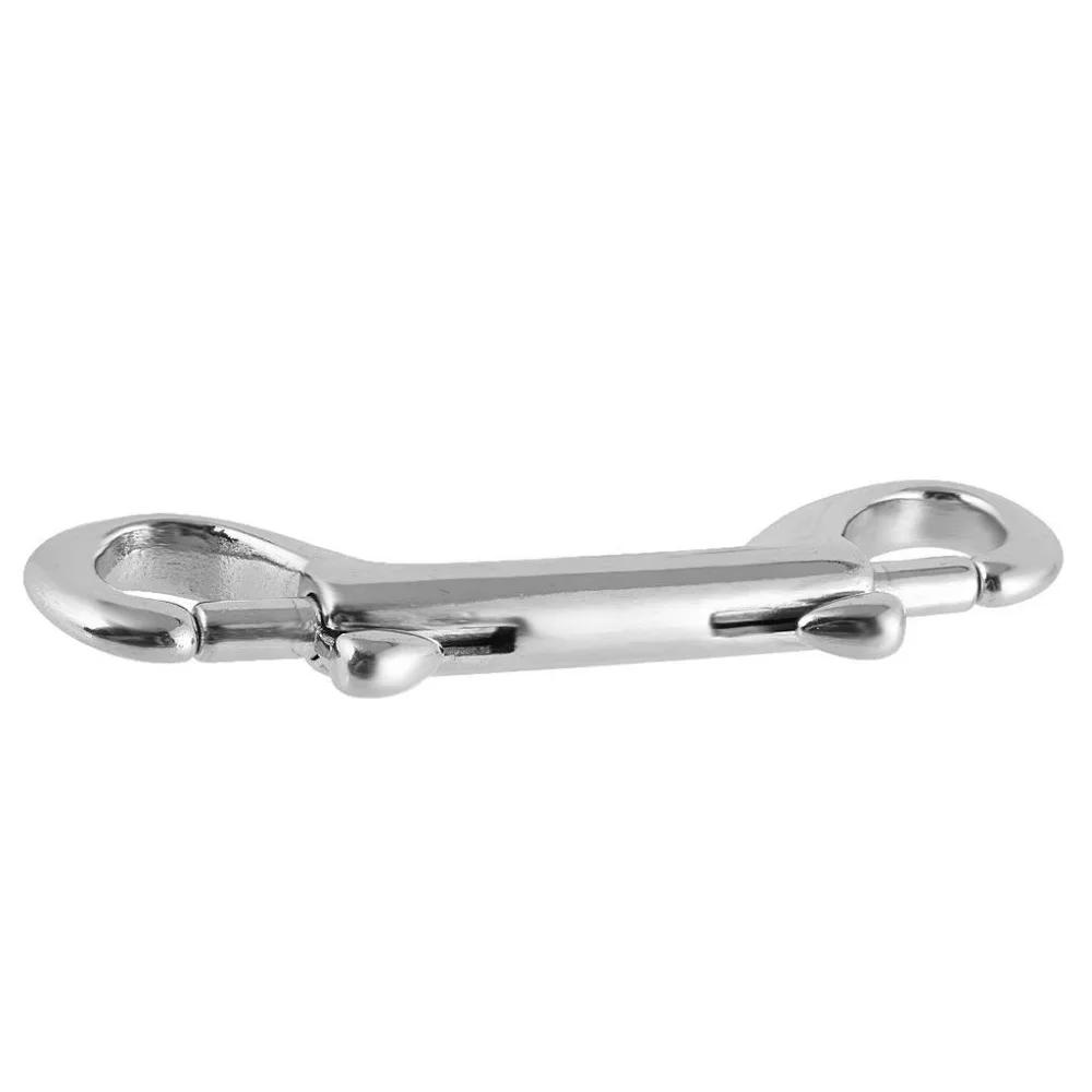 316 Aço inoxidável Double End Parafuso Snap Hook, Marine Grade, Double Ended Snaps, Clipes de Mergulho, Chaveiro, Pet Chains, 115mm