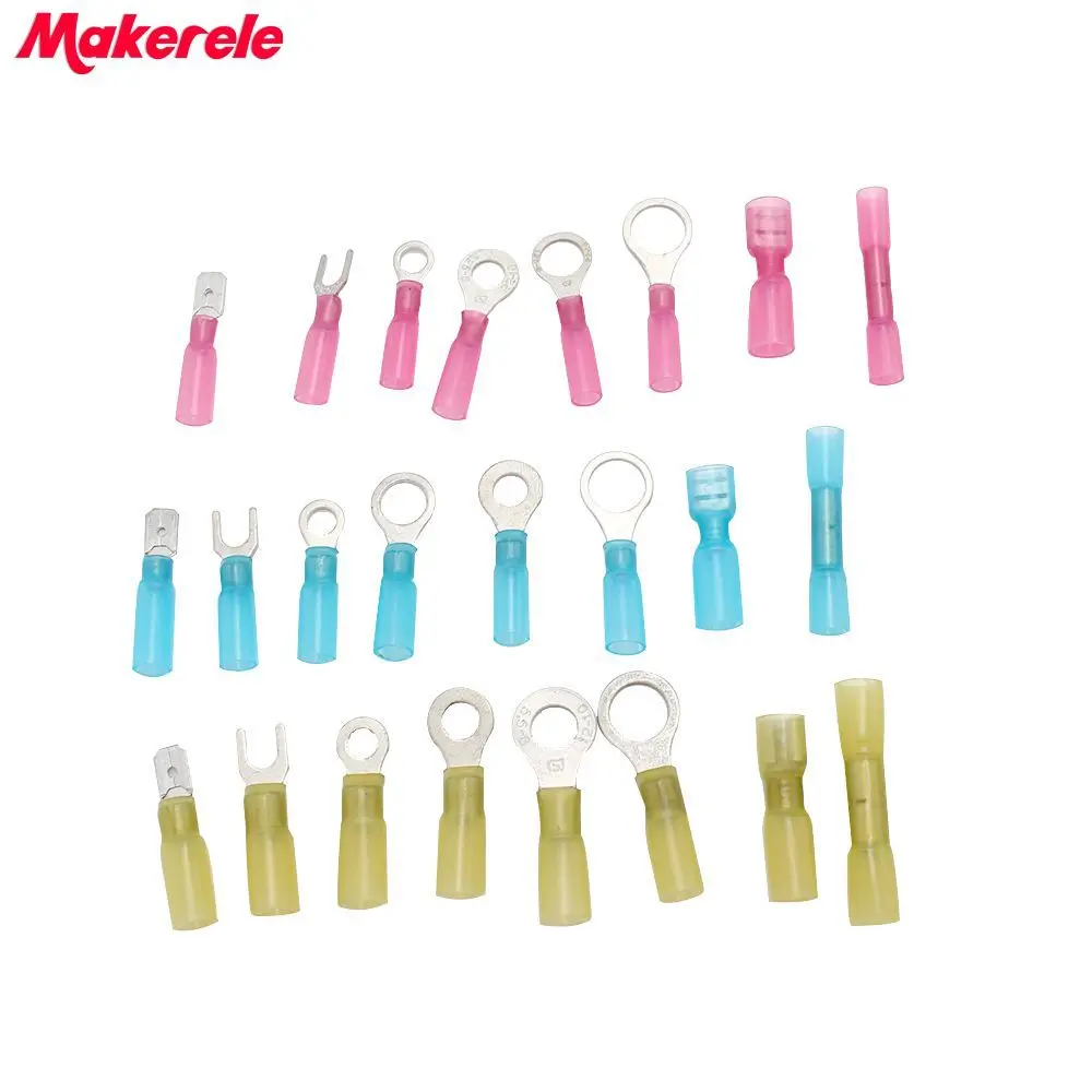 480pcs/Box GP-H002 Assorted Insulated Electrical Wire Terminals Crimp Connector Spade