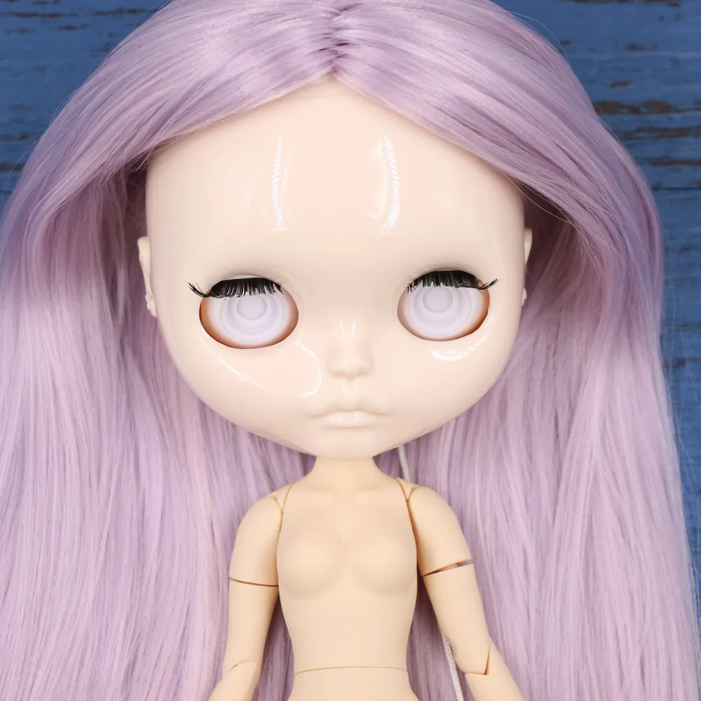 ICY DBS Blyth doll white skin glossy face without makeup without eyechips and joint body for 1/6 30cm doll DIY