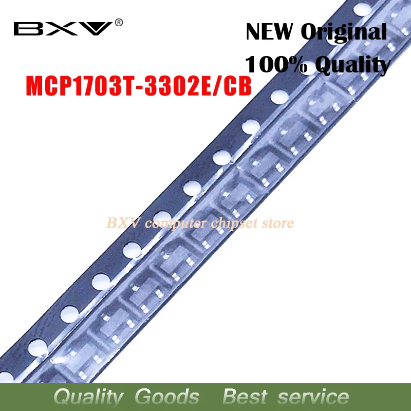 10PCS MCP1703T-3302…