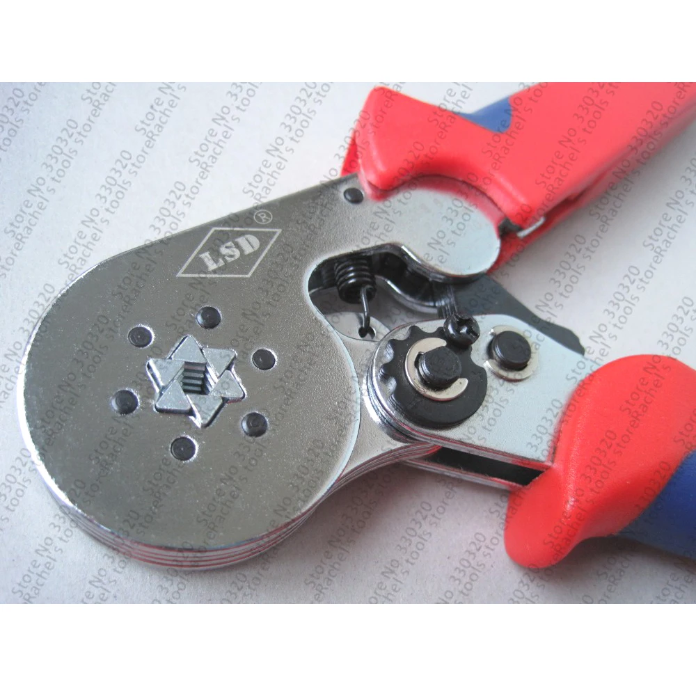 

Cable ferrules crimping tool self-adjusting crimp plier for 0.25-6mm2 wire end sleeves LSC8 6-6A