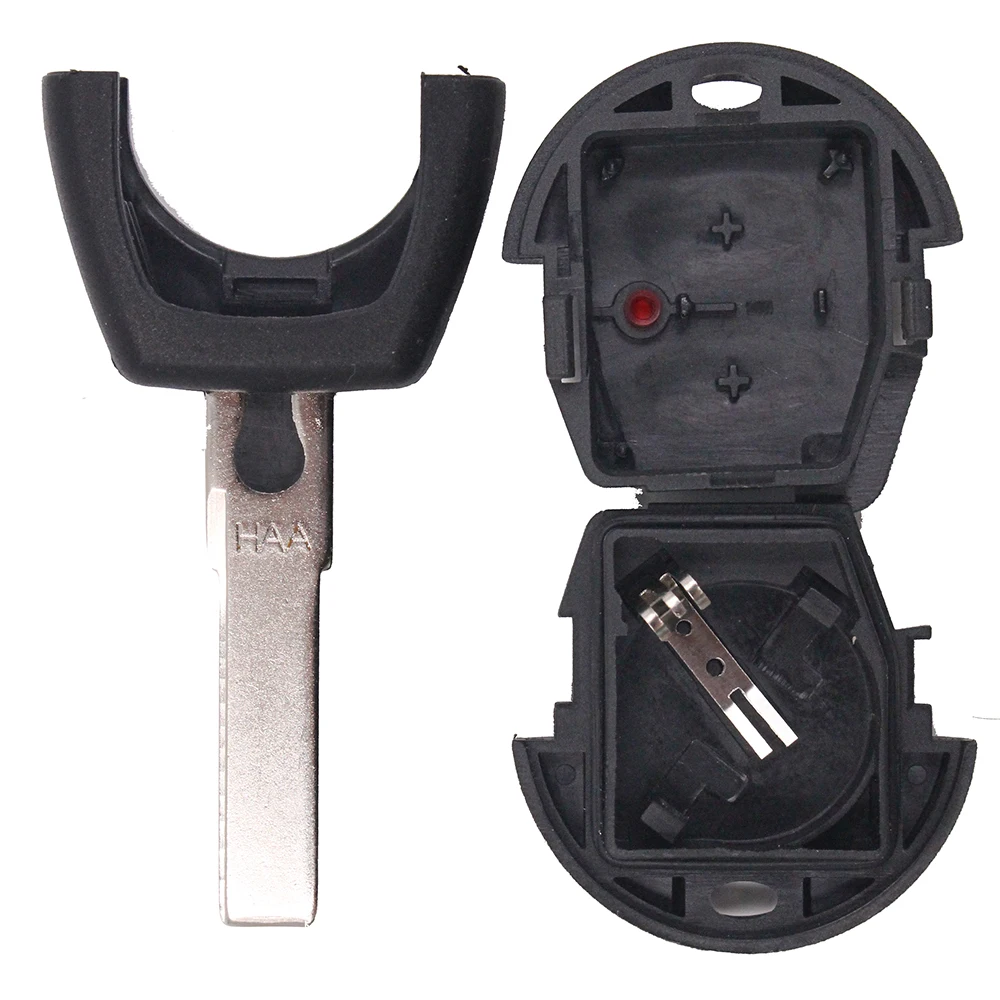 KEYECU Replacement Shell For VW Sharan Golf Passat etc.. 2 Button Remote Key Fob Case + Blank Blade