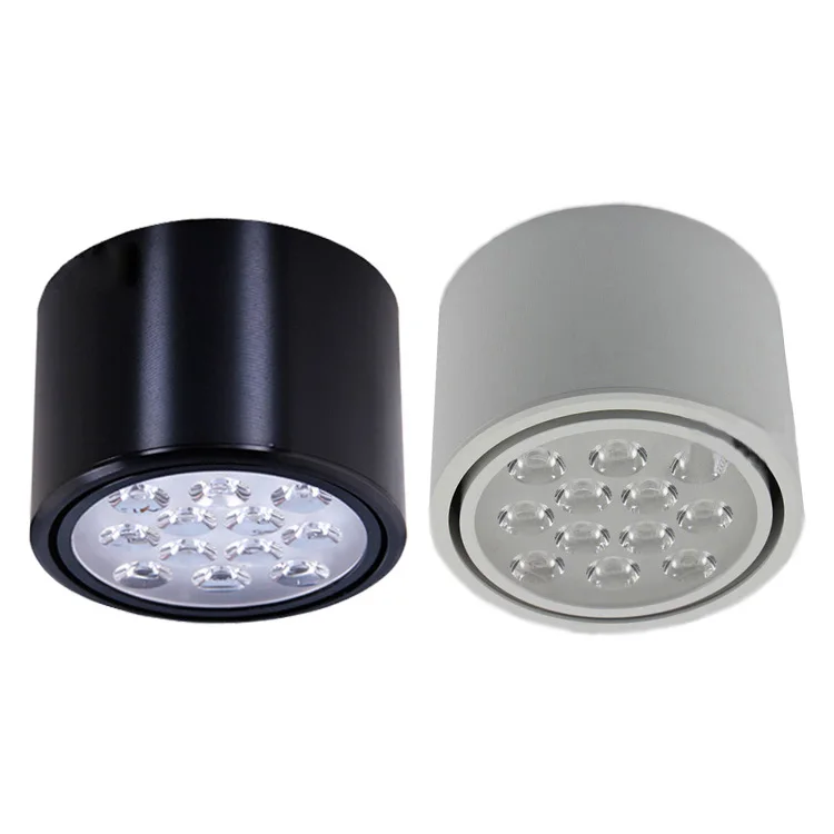 Dimmable/Not 3W/5W/7W/9W/12W LED Ceiling Light Round Lamp Downlight  White/Black Shell Living Room Office