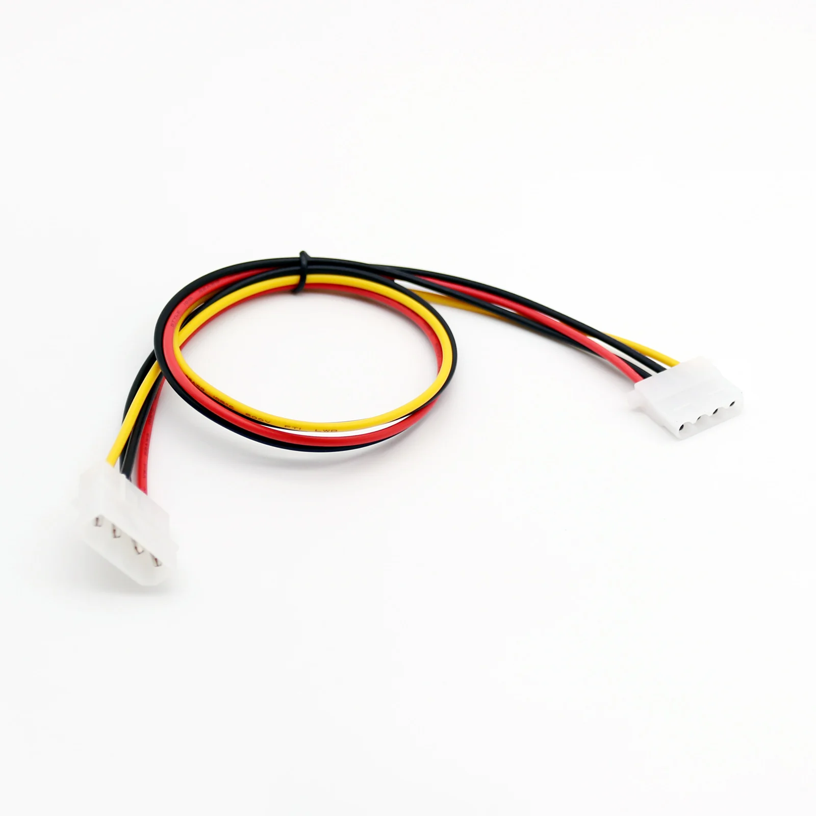 1pc 50cm/1.5ft IDE 4 PIN Molex Power Male to IDE 4 PIN Molex Female Jack Extension Adapter Connector Cable