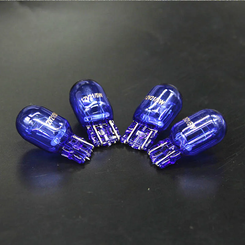 

10pcs T20 7443 W21/5W Halogen White Blue DRL Turn Signal Stop Brake Tail Light Bulb Indicators Lights