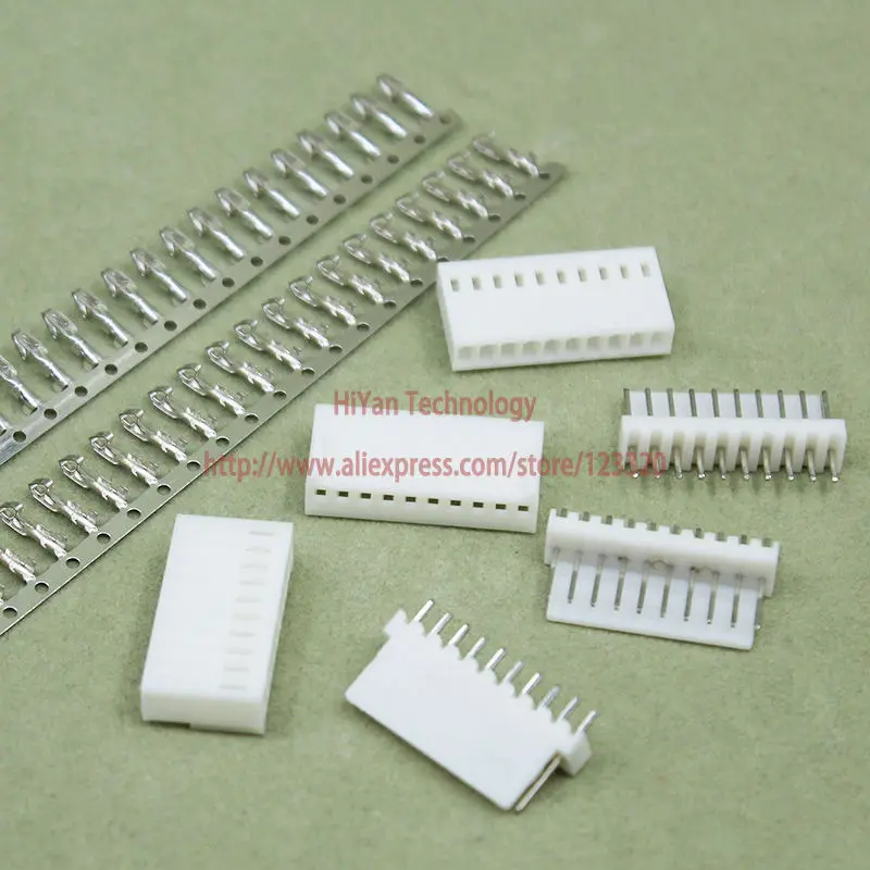 (50sets/lot) connector KF2510 2510 10Pin Pitch:2.54MM/0.1inch  180 Degree Pin Header + Terminal + Housing  KF2510-10P