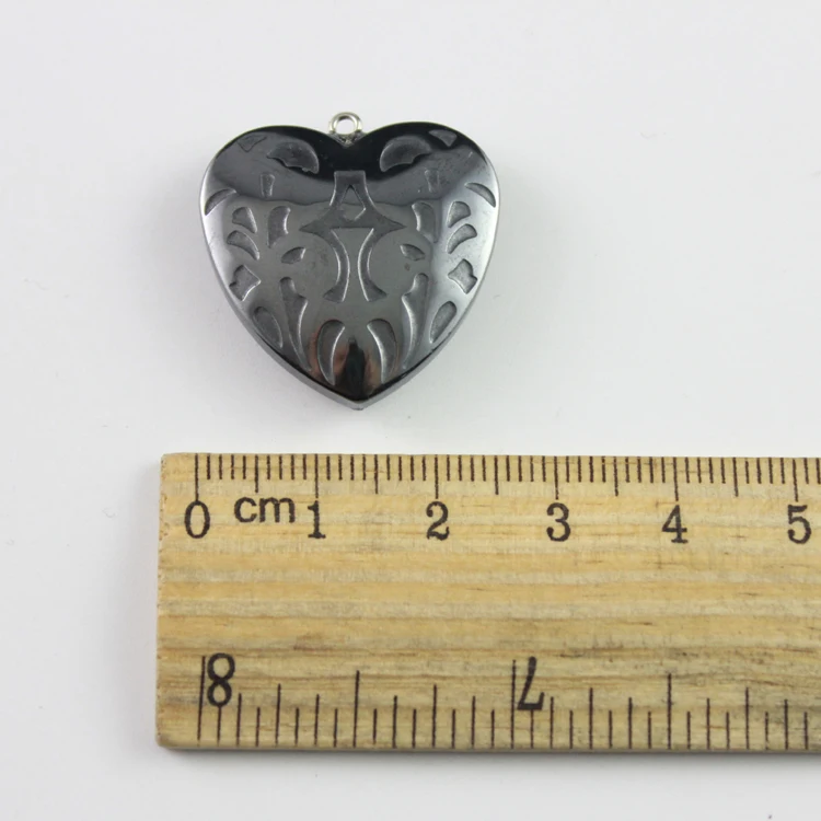 fashion hot sale hematite heart pendant accessories diy accessories  HP1031