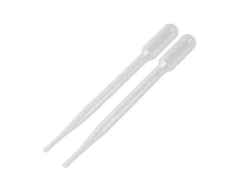 100PCS/lot 3ML Transparent Pipettes For Kids Drawing Toys Disposable safe Plastic Eye Dropper Transfer Graduated Pipettes