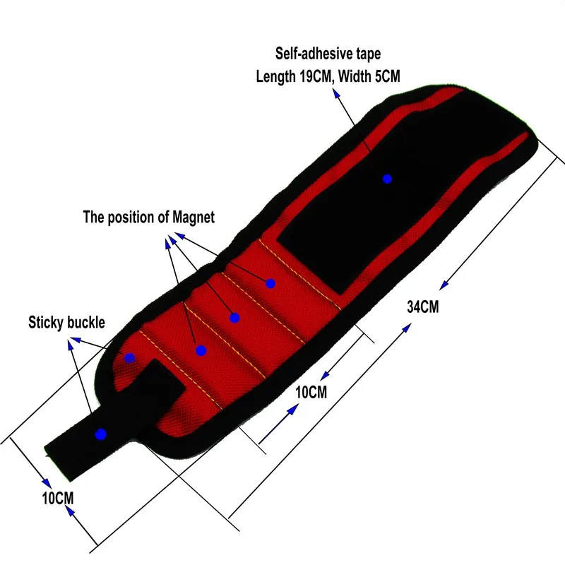 Magnetic Wristbands Home Improvement Woodworking Electrician High Quality Wrist Comfort and Breathable