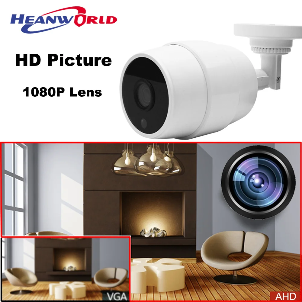 AHD Camera 1080P Outdoor 2MP Surveillance CCTV Camera Waterproof Full HD Video IR Night Vision Cam Hot Sale High-quality