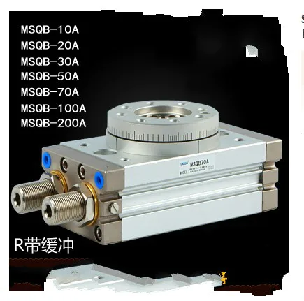 

MSQB HRQ SMC Type Rotary Cylinder Stroke 10-200mm Table Oscillating Cylinders 180 Degree Turn R with A without Hydraulic Buffer