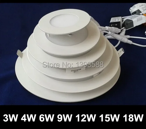 AC85~265V Slim led panel light round 4W CE RoHS