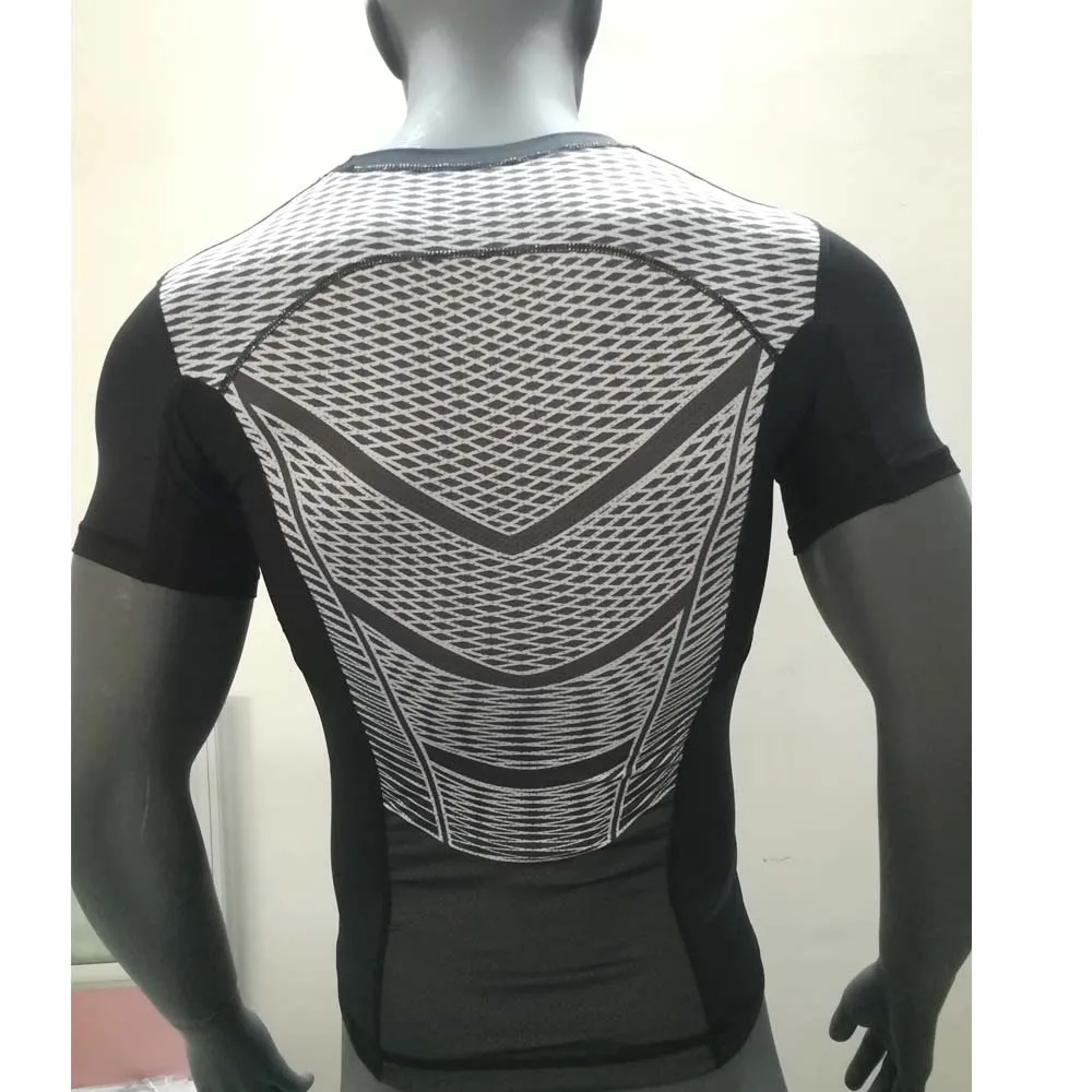 Conjunto elástico de manga larga para hombre, traje deportivo de compresión, ropa de culturismo, MMA, Rashguard, promoción