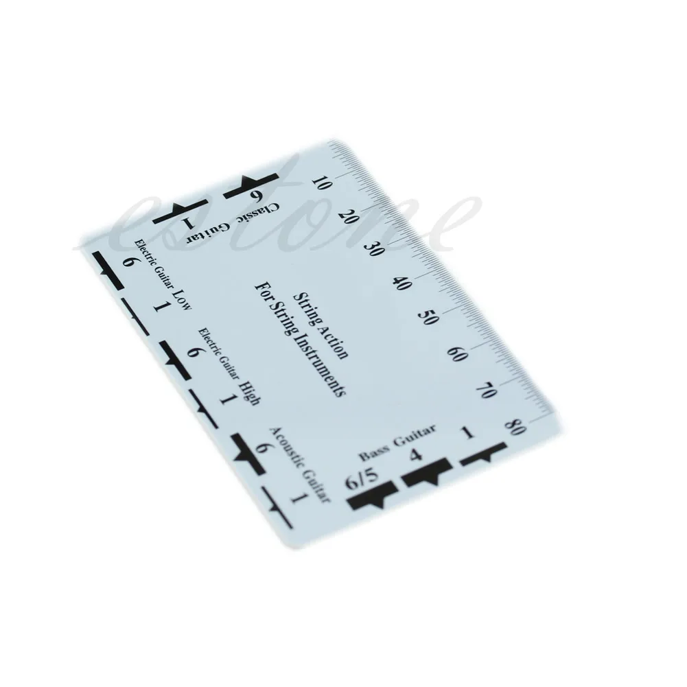 2022 nowa gitara basowa String Pitch linijka Gauge String Action pomiar gitara narzędzie dla lutników
