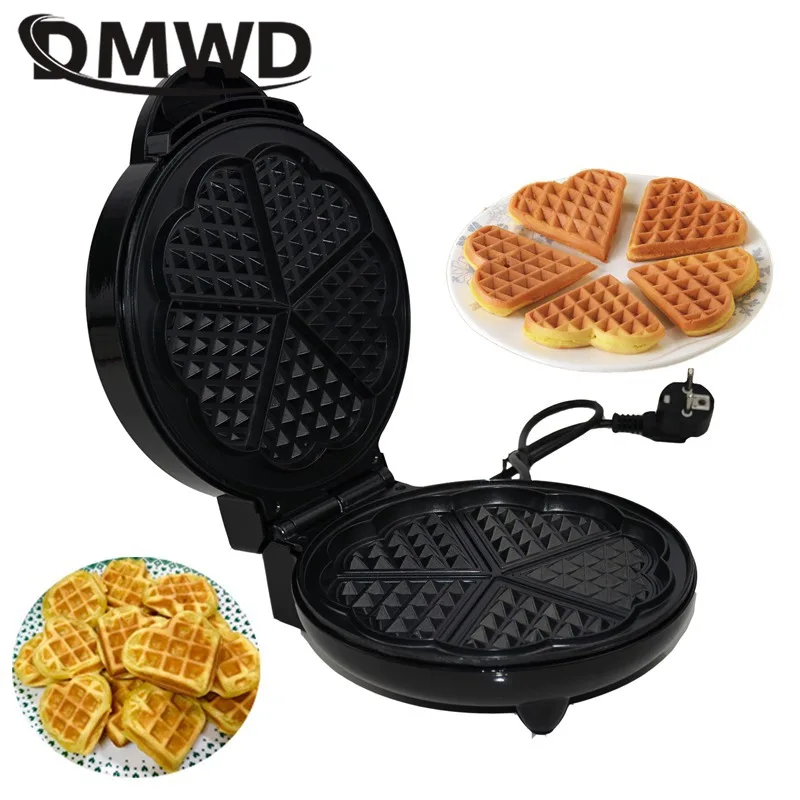 DMWD Electric Waffle machine non-stick muffin pancake baking pan Hotcakes eggette crepe Pannenkoeken maker for breakfast EU US