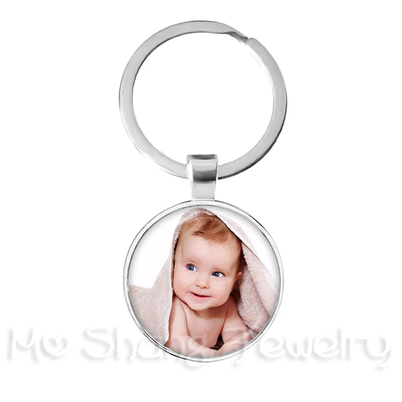 Personalized Custom Keychain Photo Mum Dad Baby Children Grandpa Parents Custom Designed Photo Gift For Family Anniversary Gift