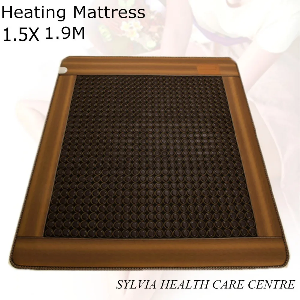 

2018 NEW size 59''X74.8'' heating ochre mattress Infrared Heat Therapy Heating tourmaline Mat for good sleeping 1.5X1.9M