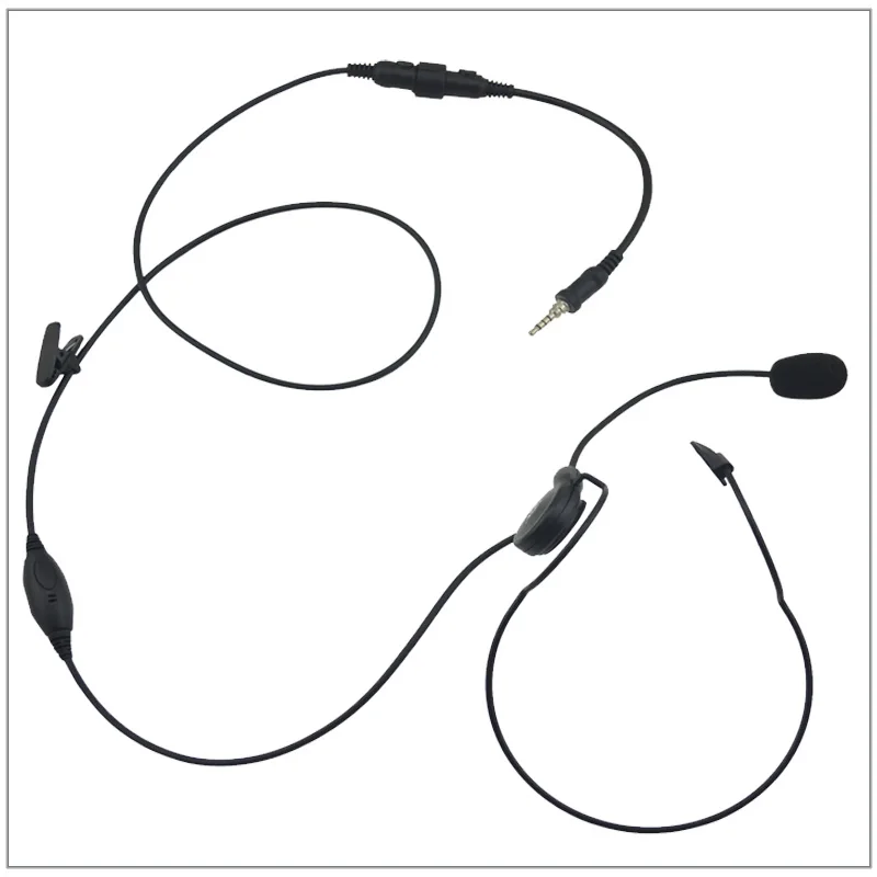 Behind-the-head style headset + Mini Din Plug 44-Y7 for Yaesu FT-270 FT-277 HX-471 VX-6R/E VX-7R /E VX-120 VX-127 VX-170 VX-177