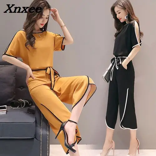 

Summer Strapless Two Piece Set Baggy Tracksuit Casual Drawstring Women's Tracksuits Striped Women's Suit Office Lady Pullover