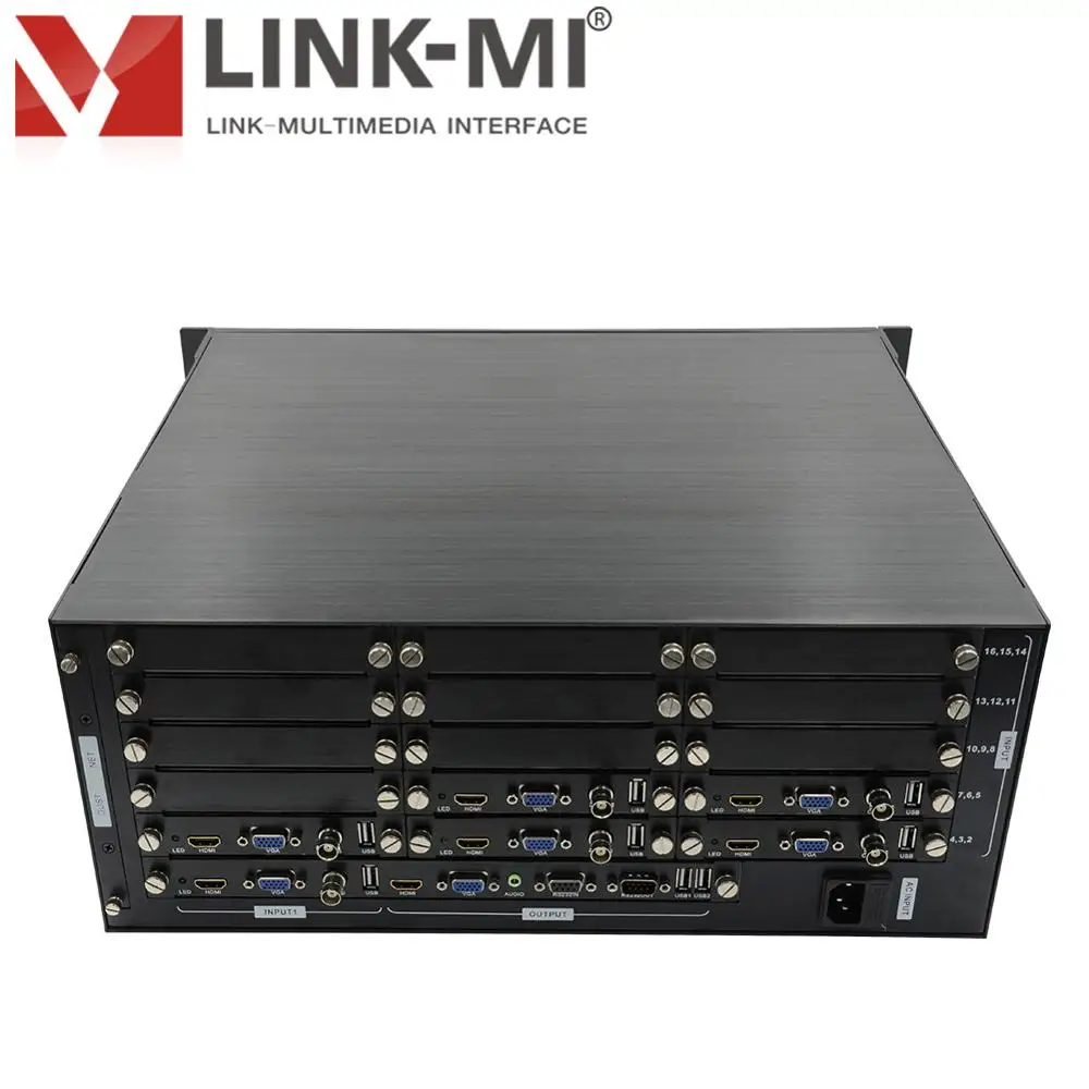 LINK-MI 6X1 HD Multiplexer 6 HDMI 6 VGA CVBS อินพุต HDMI Multiviewer 18X1 PIP ๆตำแหน่งใดๆขนาด