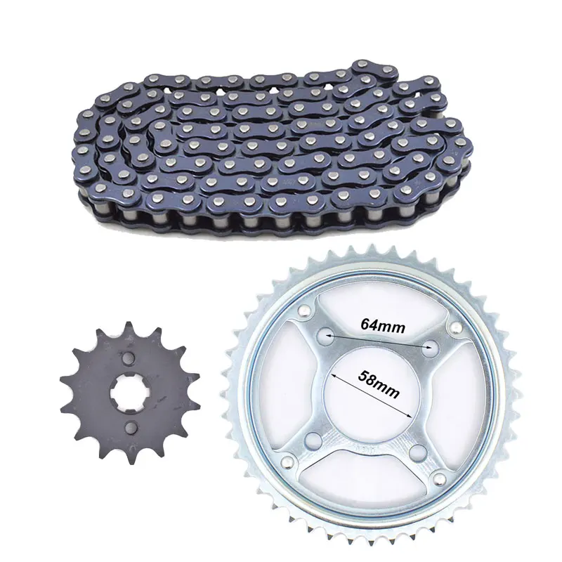 Z przodu motocykla tylna zębatka łańcucha 428H 122L 14T/44T dla Honda SDH125-53 WH125-12 SDH125-55 SDH125-61 SDH125-56 SDH125-58