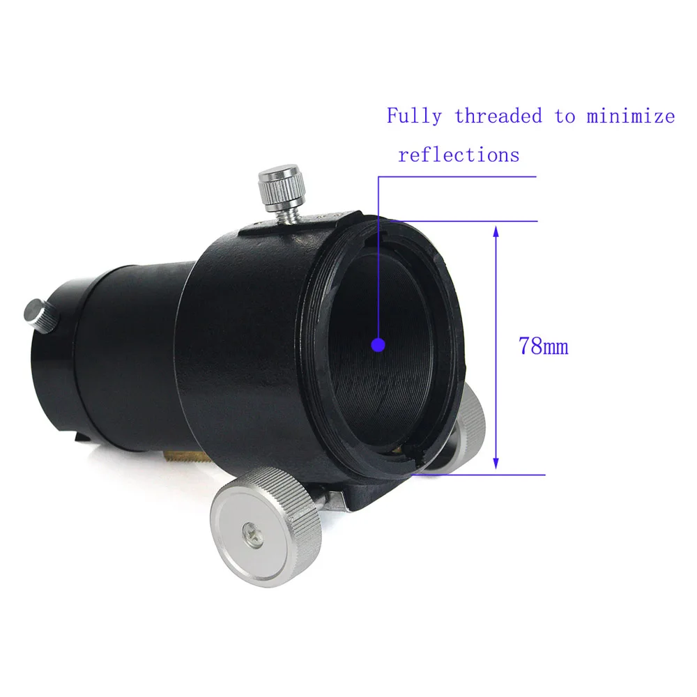 Fully Black Manual Gear Focusing Focuser for Astronomy Telescope, 2 in, LD2011A
