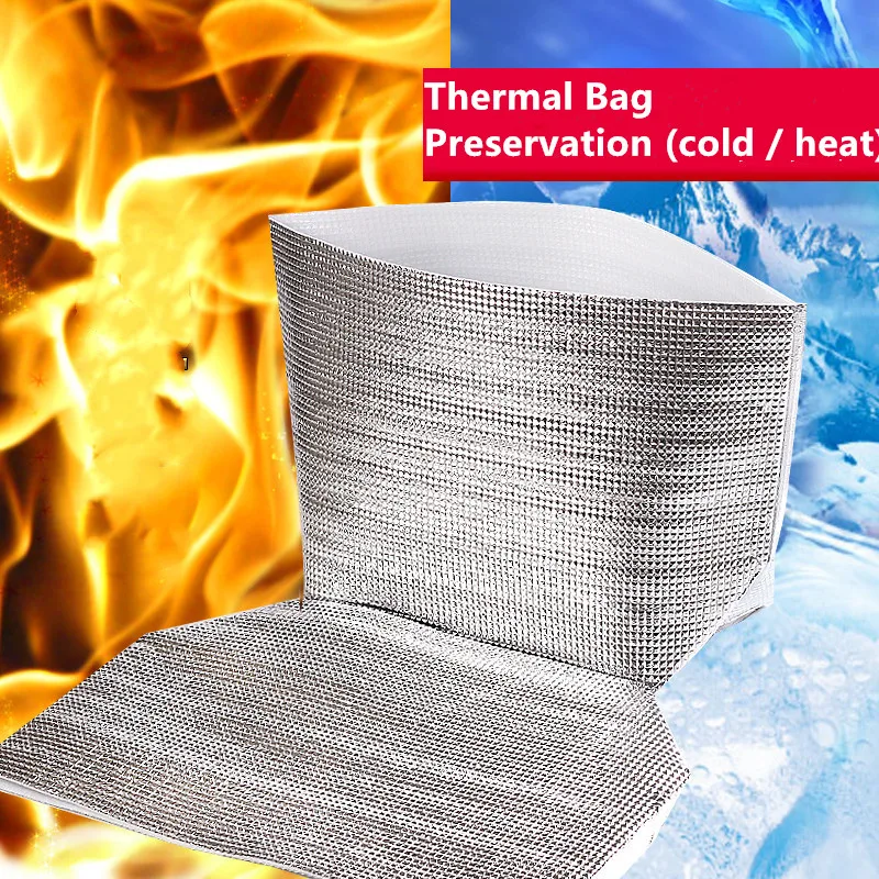 

10x Take-out Takeaway Isothermic Bags Heat Cold Stay Insulation Fresh Preservation Fruit Seafood Steak Cold Drink Thermal Bag