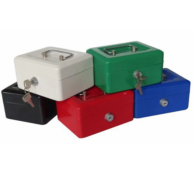 Ne Mini Draagbare Beveiliging Kluis Geld Sieraden Storage Collection Box Voor Home School Office Met Compartiment Lade Lockablexs