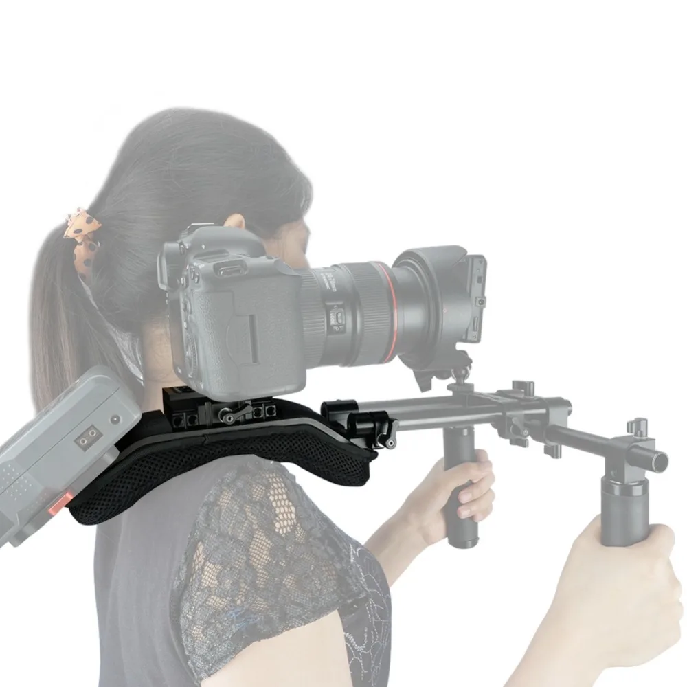 Imagem -06 - Niceyrig Almofada de Ombro para Câmera Dslr Equipamento de Suporte com Trilho de Liberação Rápida e Braçadeira de Haste para Parafuso de e 15 mm para Câmera Dslr