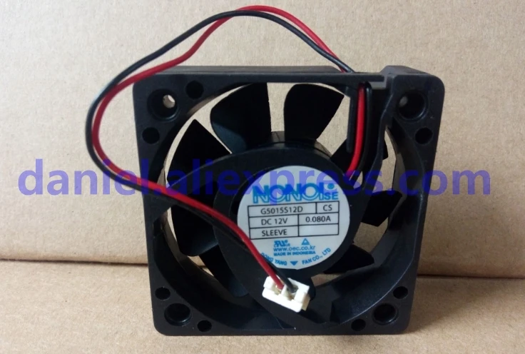 NONOISE 5015CM G5015S12D CS 12V 0.080A 2-wire silent heat dissipation fan