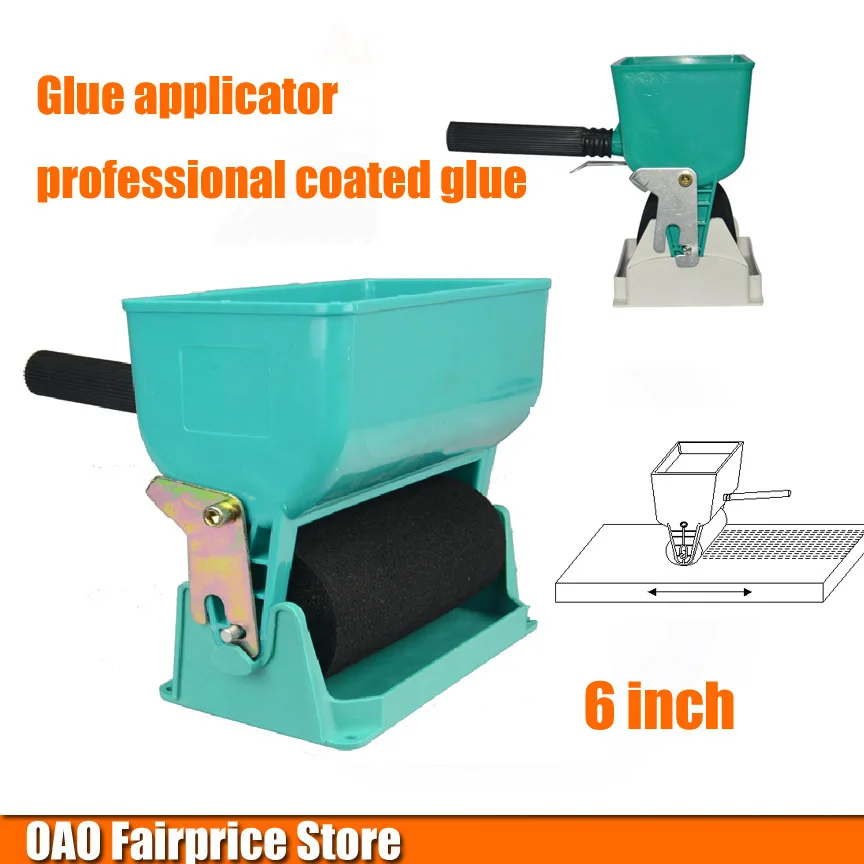 Glue applicator, professional coated glue, roller simple, portable, woodworking glue, flow can be adjusted, 6 inch