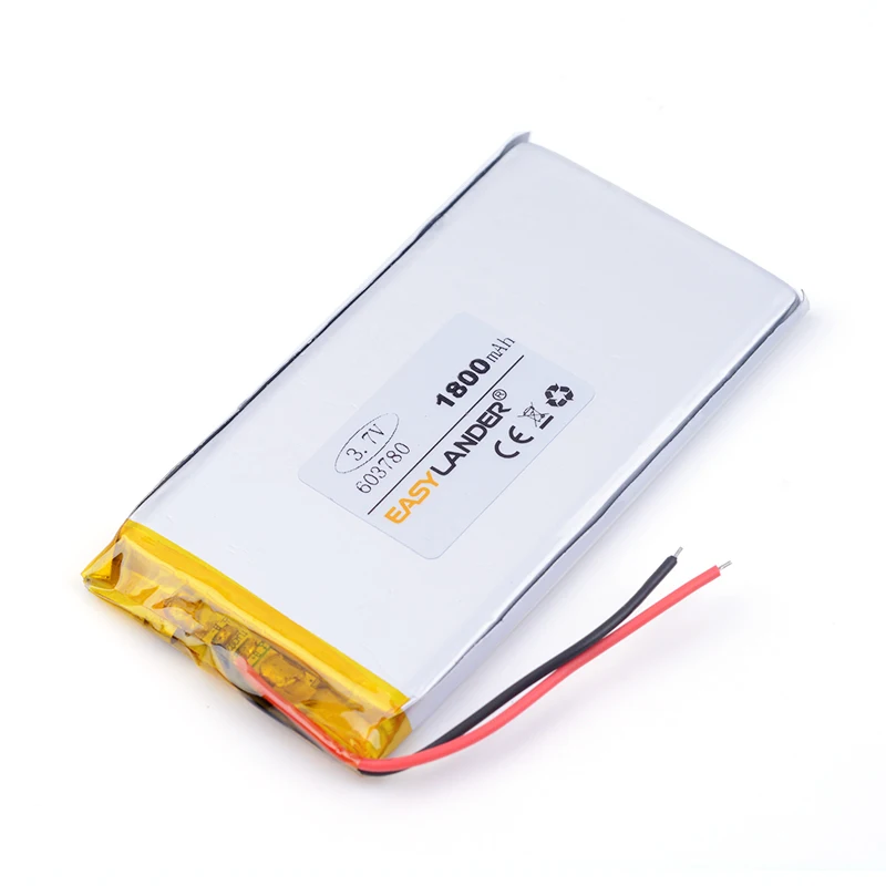 603780 3.7V 1800mAh Rechargeable Lithium Li-ion Li Polymer Battery Lipo Batteries