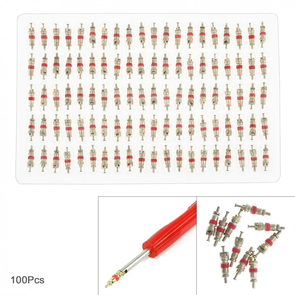 

Universal 100pcs Car Replacement Tire Tyre Valve Stem Core Part Valve Tire Repair Tool