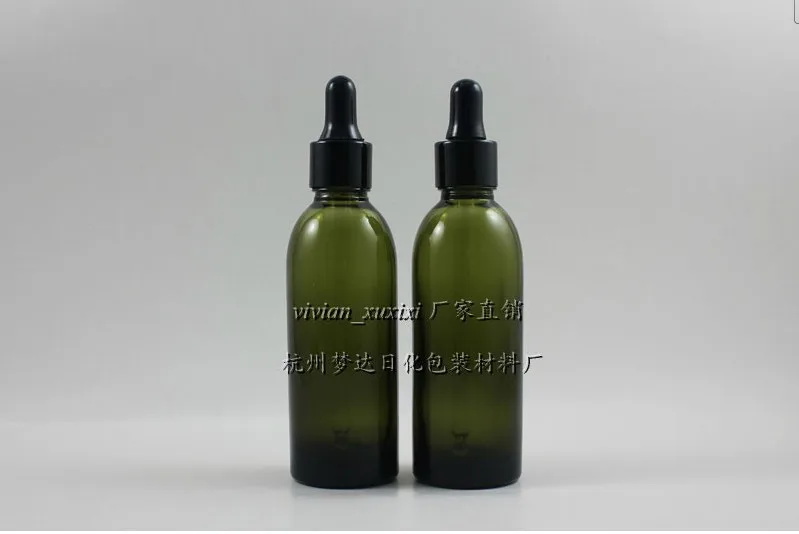 

50pcs 60ml light green round dropper bottle with dropper cap,2 oz dropper glass essentical oil bottle, 2oz glass dropper bottle