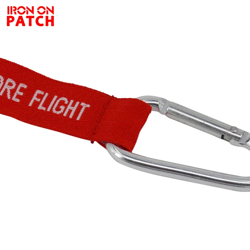 Remove Before Flight Key Chains Llaveros Hombre Red Embroidery Aviation Gifts OEM Key Chains Jewelry Keyring Chain 3 PCS/LOT